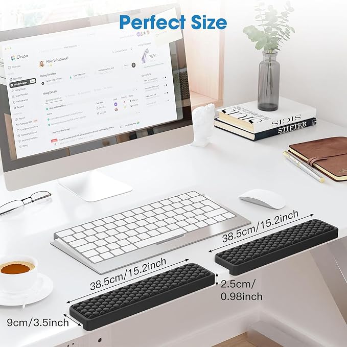 MEKASS L-Shaped Desk Elbow Pad for Desk, Memory Foam Elbow Support Padding - Image 5