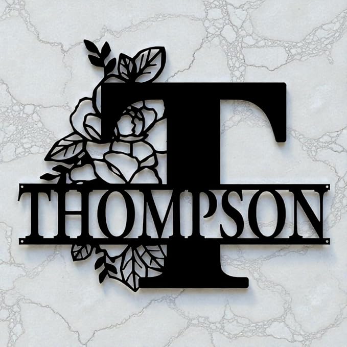 Custom Metal Signs | Personalized Monogram Name Sign | Outdoor Wall Art - Image 8