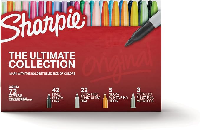 Sharpie Permanent Markers, Ultimate Collection, Ultra Fine And Fine Tip Markers - Image 7