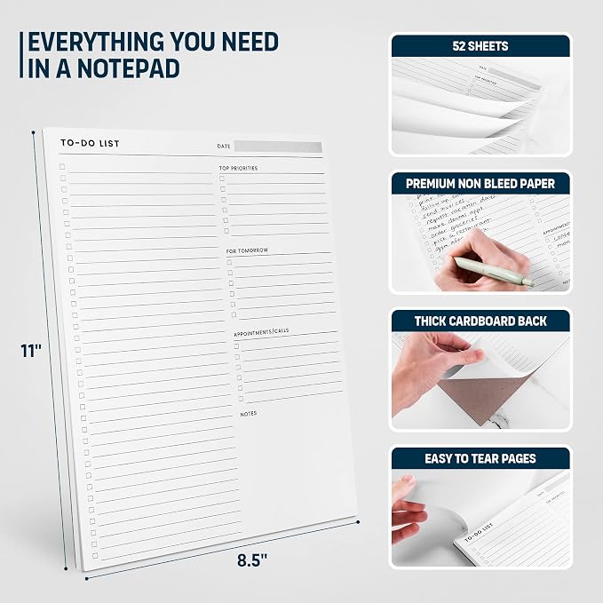To Do List Notepad: With Multiple Functional Sections - Image 4