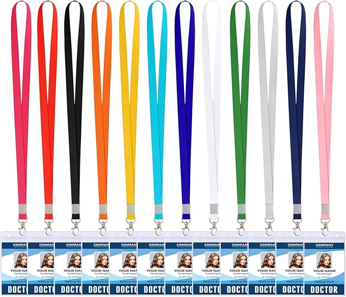 12PCS Cruise Lanyard for Ship Cards, Lanyards for Cruise Ship Cards,ID Badge Holder with Lanyard, ID Badge Holder for Royal Caribbean, Carnival