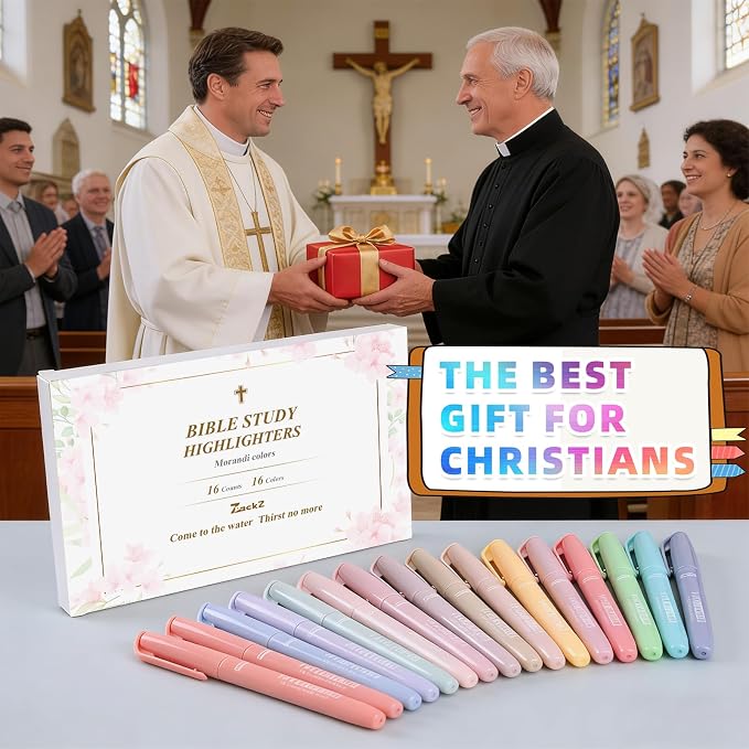 Pastel Bible Highlighter Markers 16 Pack, No Bleed, Cute Aesthetic Highlighters - Image 4