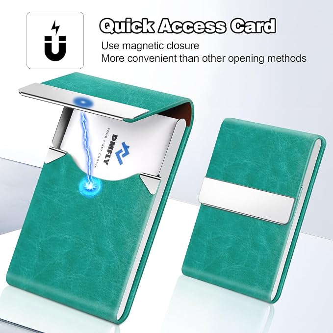 Business Card Holder for Women or Men, Business Card Case - Image 3