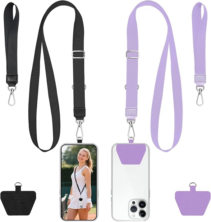 takyu Phone Lanyard, 2 Pack Adjustable Anti-Drop Neck/Wrist Strap by Takyu