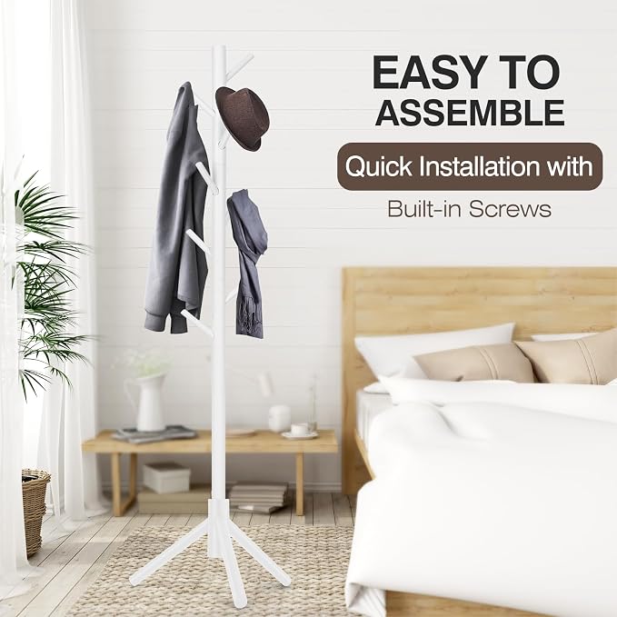 WANGMUXIA Coat Rack, Freestanding Coat Rack - Image 4