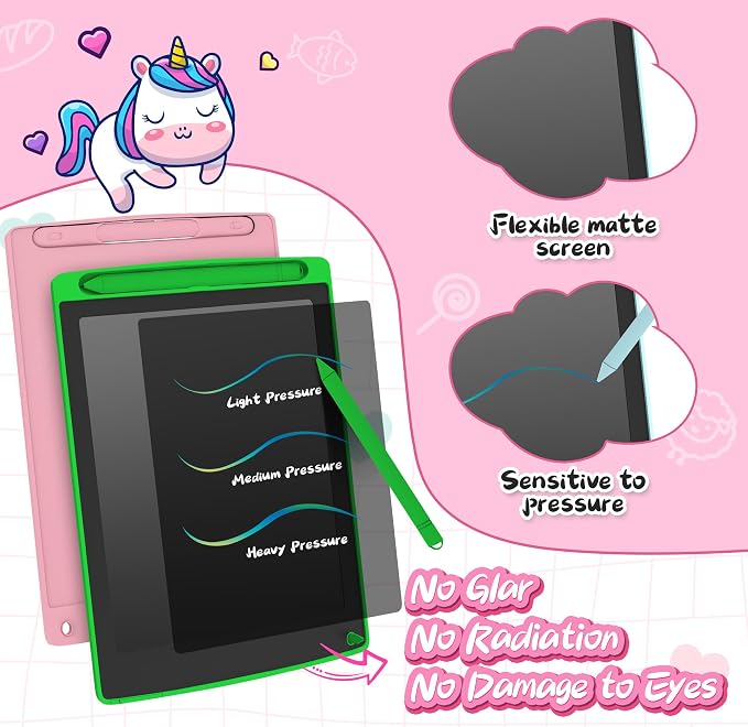 3 Pack LCD Writing Tablet, Colorful Toddler Drawing Tablet Doodle Board - Image 3