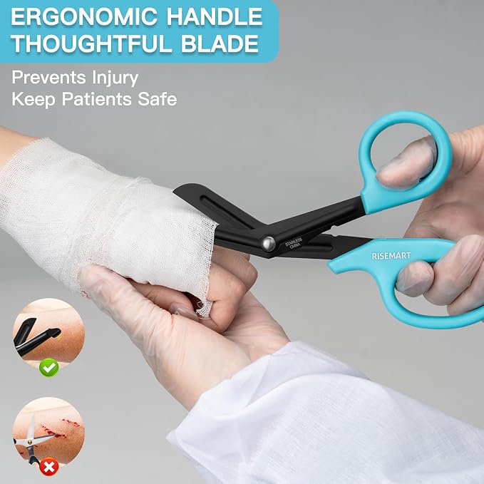 Trauma Shears - RISEMART Medical Scissors Bandage Scissors - Image 4