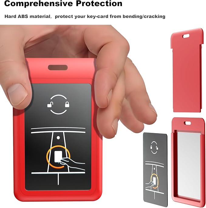 Key Card Holder for Tesla Card Key Holder Protective Cover Keychain for Model 3 - Image 5