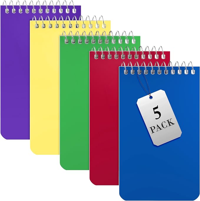 Alitte Small Notebooks, Spiral Notepads 3x5 by Alitte