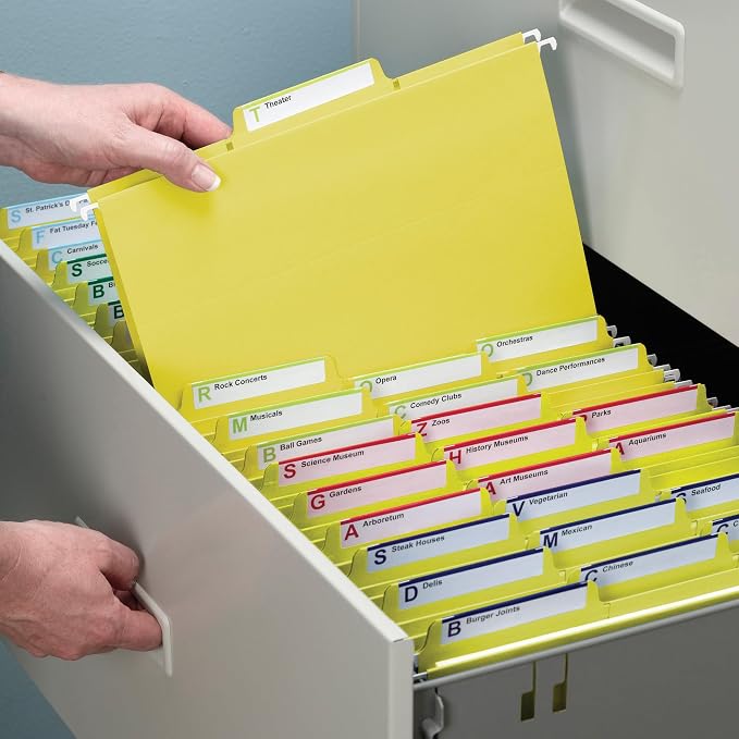 Smead FasTab Hanging File Folder, 1/3-Cut Built-in Tab, Letter Size - Image 6