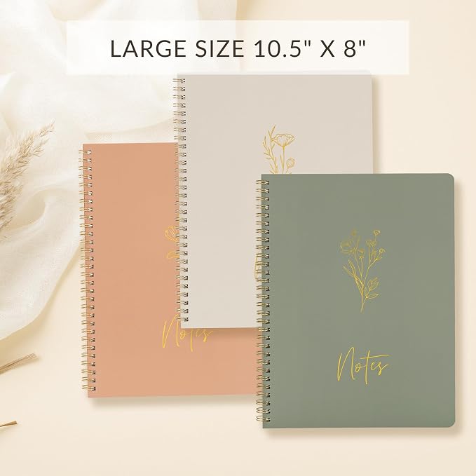 ZICOTO Aesthetic Spiral Notebook Set of 3 - Image 4