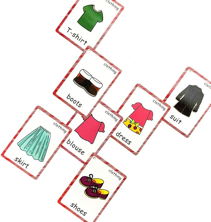 Set of Clothing and Weather Flash Cards - Image 7