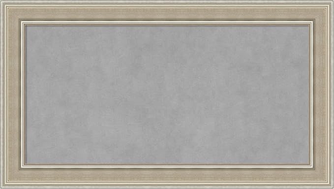 Amanti Art Silver Framed Magnetic Board 16x28 Small Vision Board by AmantiArt