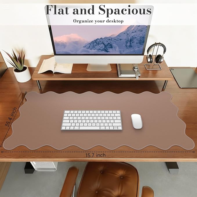 iCasso Leather Desk Pad, Extra Large Mouse Pad - Image 4