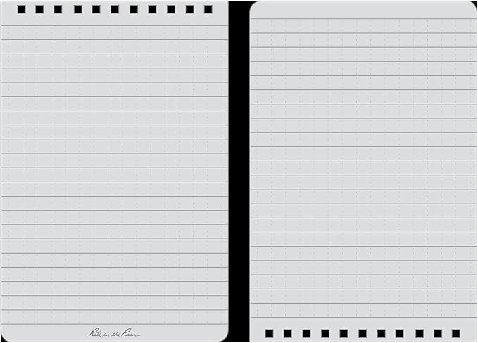 Rite In The Rain Weatherproof Top-Spiral Notebook, Universal Pattern, 3 Pack - Image 3
