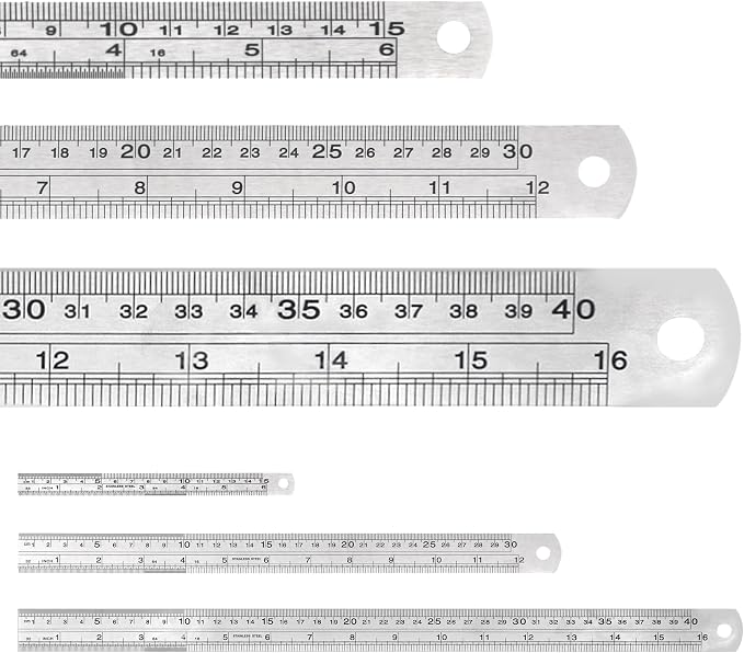 Mr. Pen- Metal Straight Edge Ruler, Imperial & Metric Measurements - Image 7
