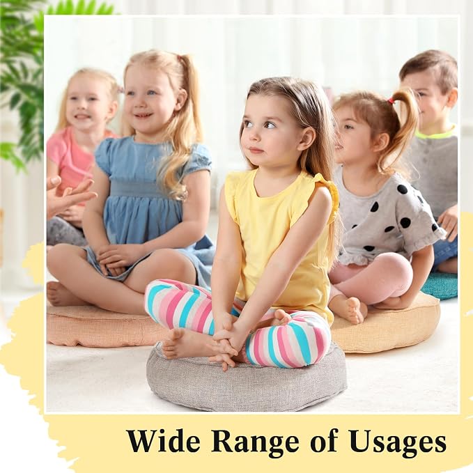 Juexica 8 Pcs Floor Cushions for Kids Floor Pillows Flexible Seating Cushions - Image 6