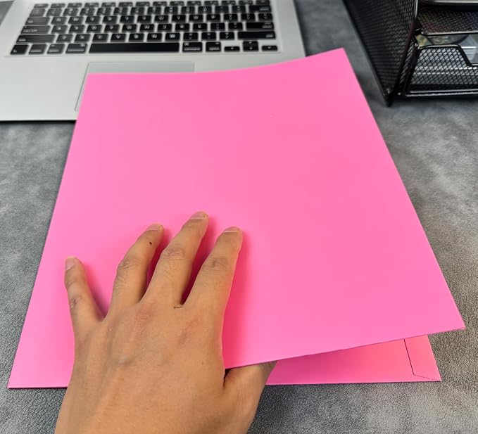 100 Packs Color Folders with Pockets, Two Pocket Folders Bulk Fit Letter Size - Image 6