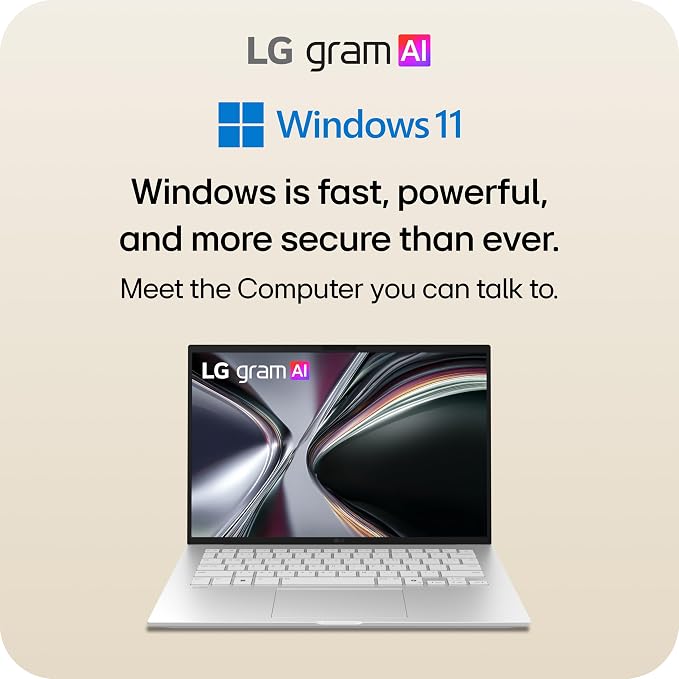 LG gram 14-inch Thin and Lightweight Laptop Computer, Windows 11 Home, Copilot+ - Image 3