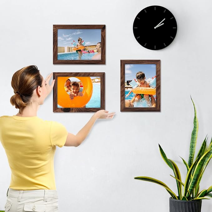 Giftgarden 5x7 Picture Frame Brown Set of 12 - Image 4