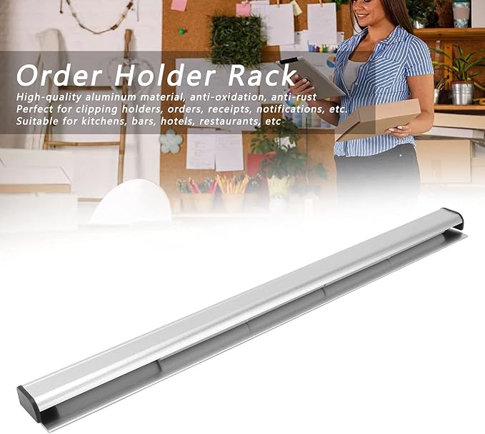 12 inch Restaurant Ticket Holder, Aluminum Ticket Rack Receipt Holder Spike - Image 7