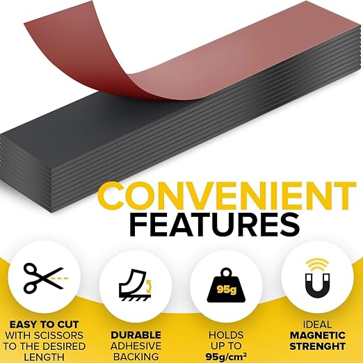 Magnetic Strips with Adhesive Backing - Image 3