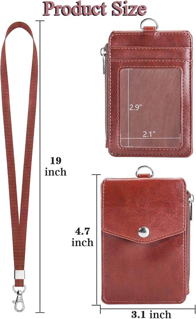 Teskyer Badge Holder with Side Zip Pocket, Teachers/Students - Image 7
