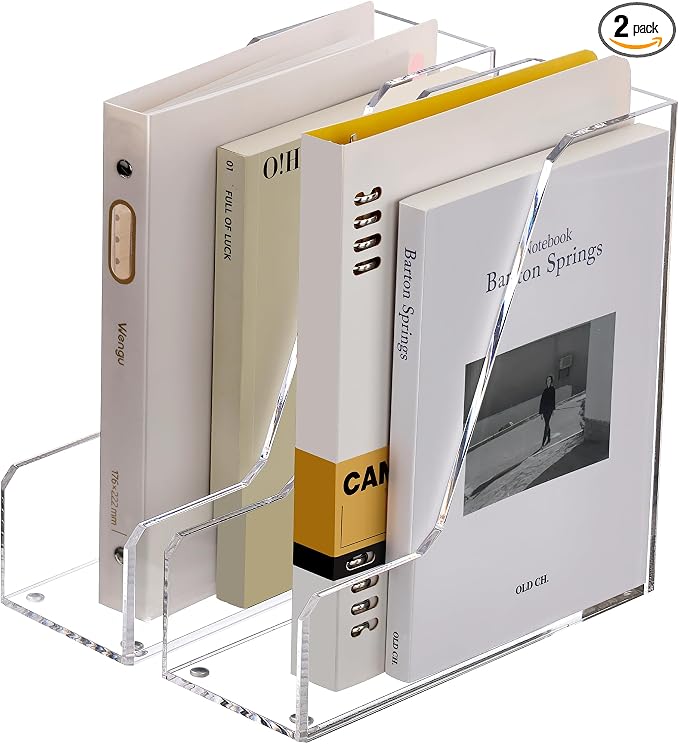 SANRUI Acrylic File Organizer, 2 Pack by SANRUI
