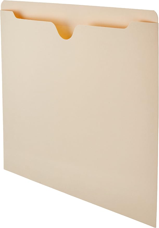 Amazon Basics File Jackets for Organizing Documents, Reinforced Straight-Cut Tab by AmazonBasics