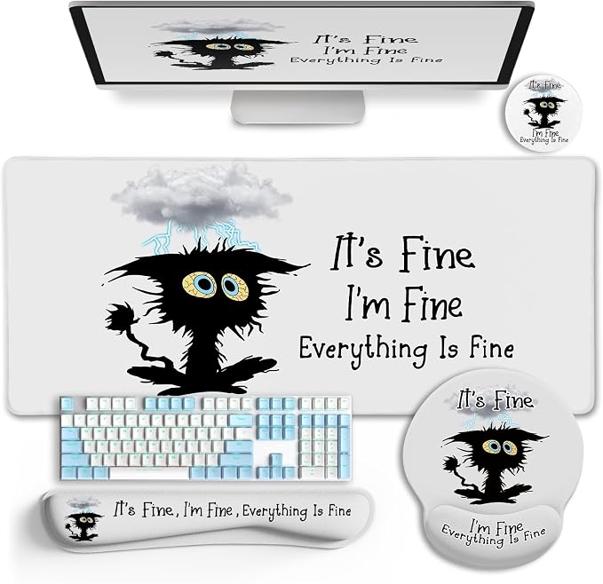 LIMKRIAN Desk Mat Set, Large Gaming Mouse Pad by LIMKRIAN
