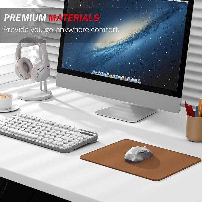 MROCO Essential Office & Gaming Mouse Pad, 8.5 x 11 Inch, Coffee Brown | - Image 6