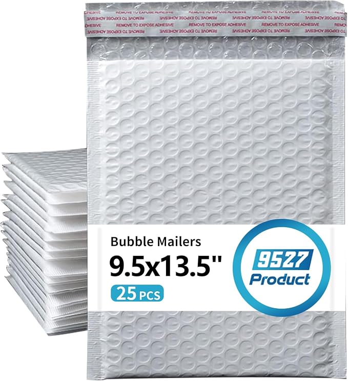 9527 Product Self Sealing Poly Bubble Mailers 9.5"x 13.5" Padded Shipping by 9527+Product