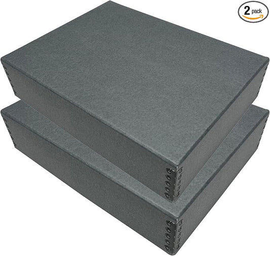 Lineco Museum Archival Storage Box, 9.75x12.75x3 in. Drop Front Design. by Lineco