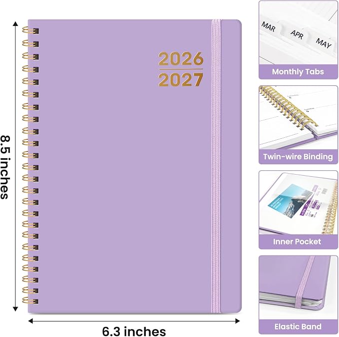 Planner 2026-2027 for Women & Men, Academic Monthly and Weekly Calendar Planner - Image 4