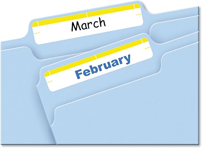 Avery File Folder Labels on 4" x 6" Sheets, Easy Peel, Print or Write, 2/3" x - Image 2
