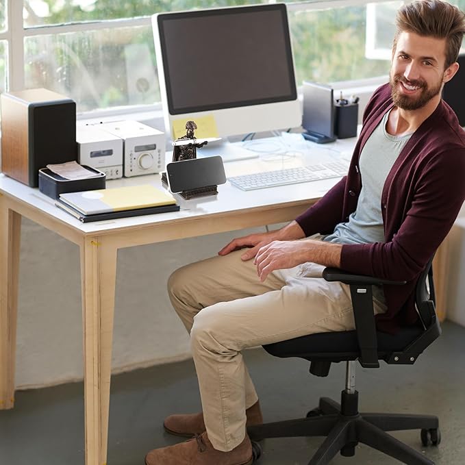 Spakon Knight Pen Holder with 2 Pens Resin Desk Organizers and Accessories Funny Executive Pen Stand Fancy Cool Office Gadgets Cool Desk Decorations for Men Home Supplies (Roman,Bronze)-DeskLoop Office