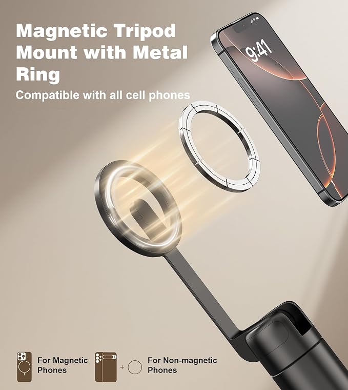 TONEOF 68" Magnetic Selfie Stick Tripod - Image 2