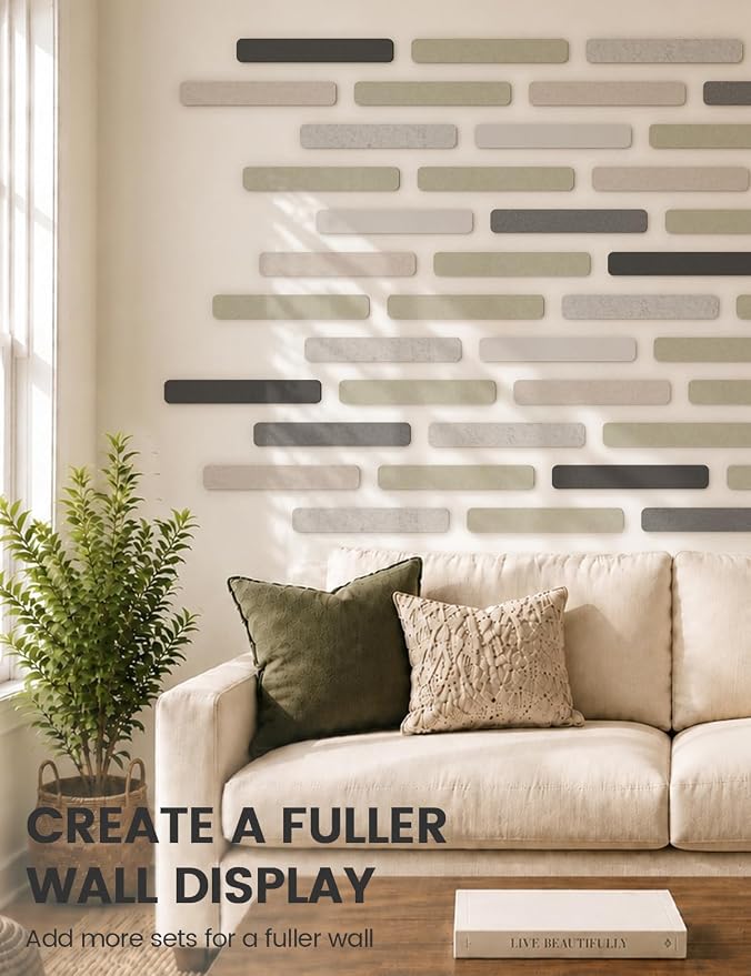 Fluxynara Cork Board Alternative Felt Strip Board 5-Pack 13"x2", Office Pin - Image 7