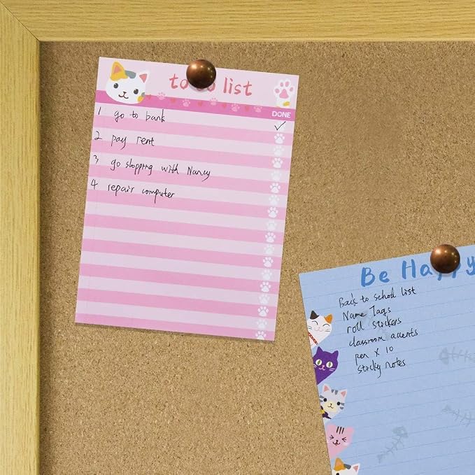 Fancy Land Cats Memo Pads 4 Pack Cute Animal Notepads - Image 3