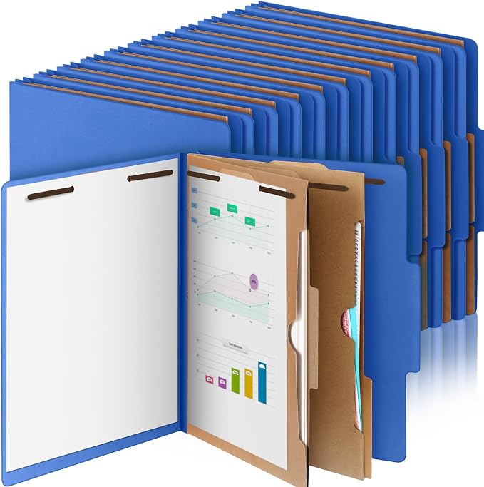 Skyygemm 24 Pcs Classification Folders Letter Size, 2 Pocket Dividers by Skyygemm