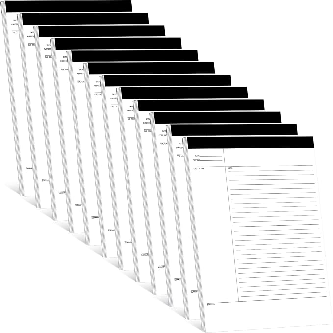 Outus 12 Pack Legal Pads 8.5" x 11.75" 50 Sheets/writing Notepad by Outus