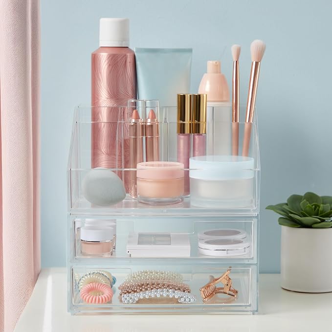 STORi Stackable Desk and Drawer Organizer, 6 Compartment Caddy - Image 8
