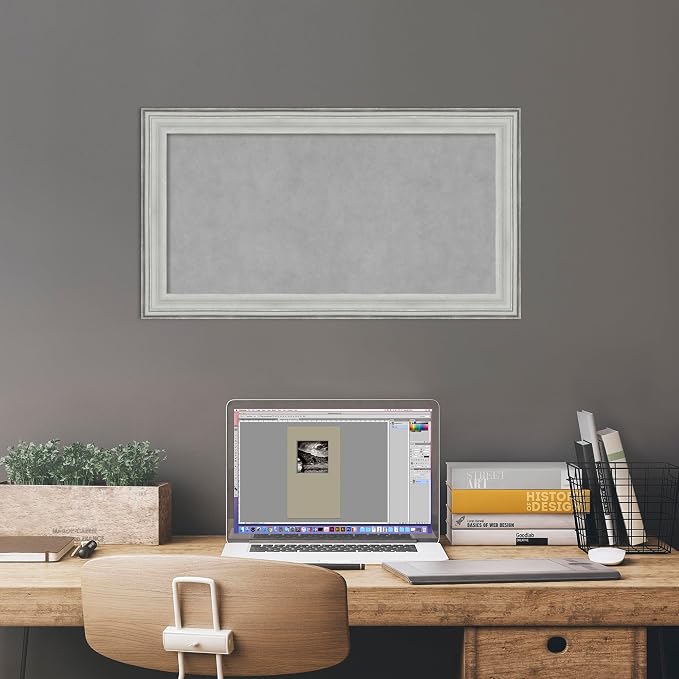 Amanti Art Silver Framed Magnetic Board 15x27 Small Vision Board - Image 5