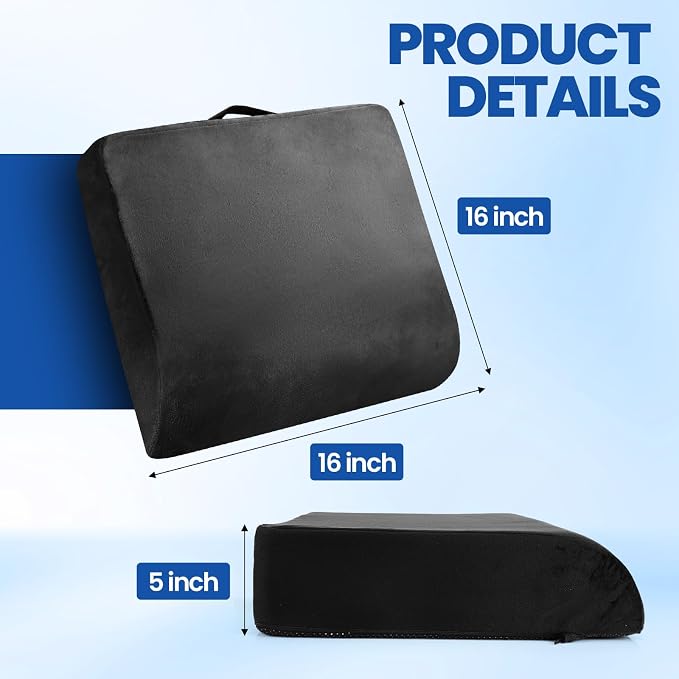 Chair Cushion, Non-Slip Bottom and Carry Handle - Image 2