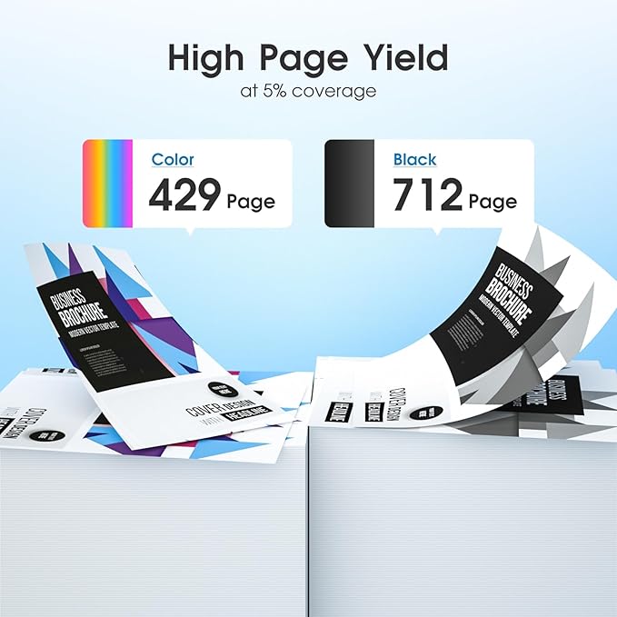 Remanufactured 61XL Ink Cartridge Replacement for HP Ink 61 Combo Pack for HP Envy 4500 5530 4502 4501 5535 OfficeJet 4630 4635 DeskJet 2540 1000 1010 1510, 2-Pack-DeskLoop Office