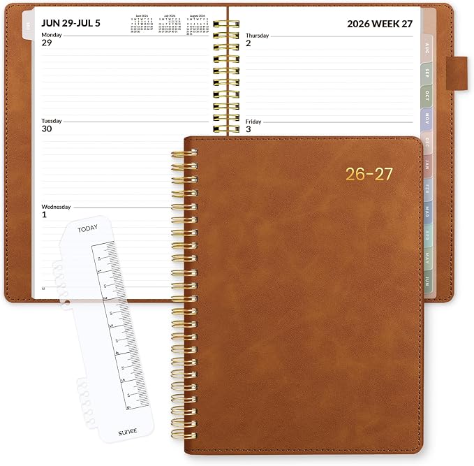 SUNEE 2026-2027 Weekly & Monthly Planner 6.4"x8.5" by SUNEE