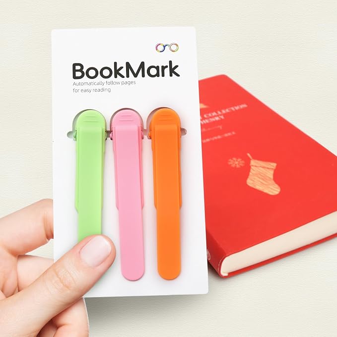 SMUK 3pcs Automatic Silicone Bookmark, Unique Bookmark Page Keeper - Image 5