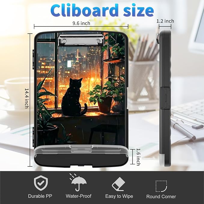 Clipboard with Storage, Clip Boards 8.5x11 with Storage High Capacity Nursing - Image 2