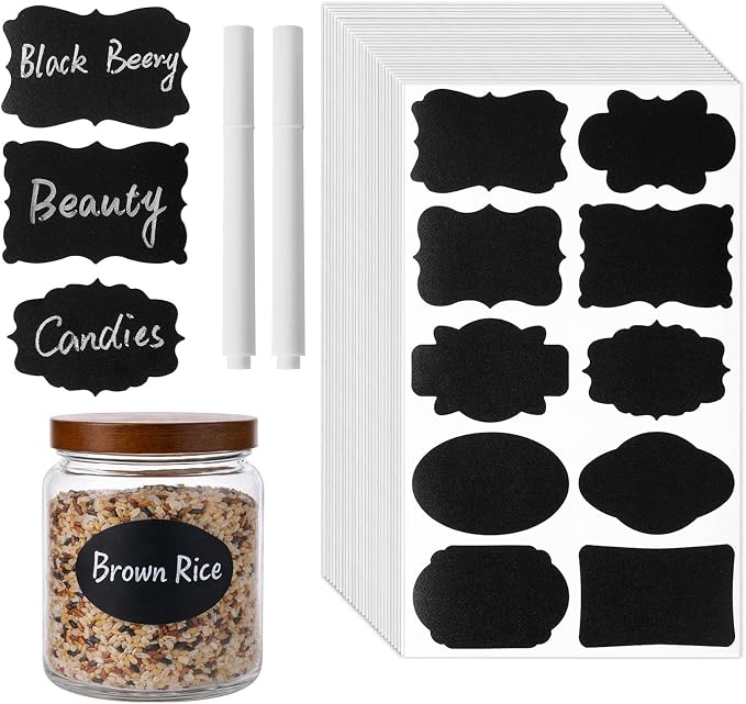 Homrelaxy 360Pcs Chalkboard Labels – 3x2 Inch Reusable Blackboard Stickers by Unknown