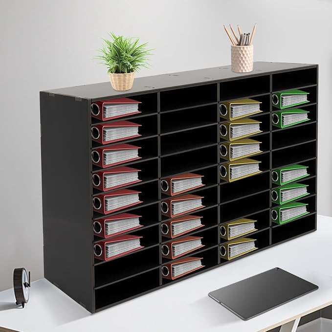 36 Slots Literature Organizer, Desktop Paper & Mail File Sorter - Image 3